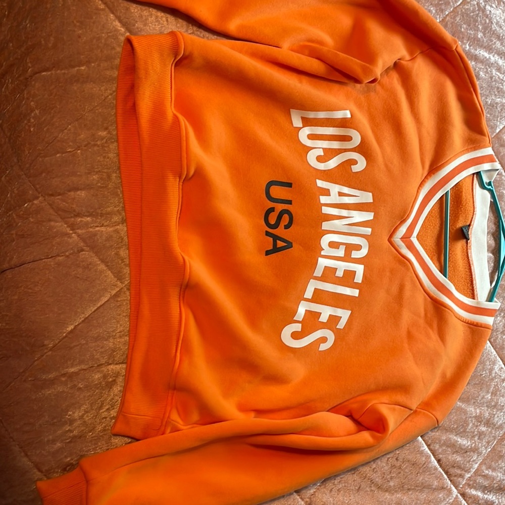 V Neck Letter Graphic Drop Shoulder Pullover